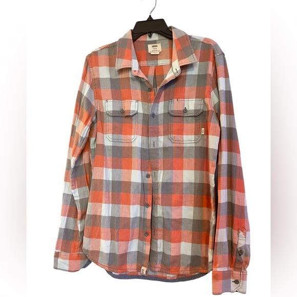 VANS OFF THE WALL Casual Button Up Plaid Shirt Size Medium - Picture 1 of 11